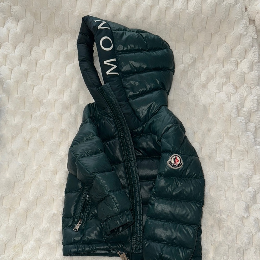 Moncler Kids Green Puffer Jacket
